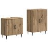 vidaXL 2 Piece Bathroom Cabinet Set HAARLEM Artisan Oak