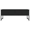vidaXL Coffee Table Black 101x49x39.5 cm Engineered Wood