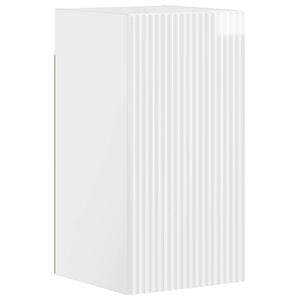 vidaXL Bathroom Wall Cabinet ARNHEM High Gloss White 30 x 31 x 59 cm