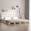 vidaXL Bed Frame without Mattress White 140x190 cm Solid Wood Pine