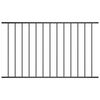 vidaXL Fence Panel Powder-coated Steel 1.63x0.75 m Black