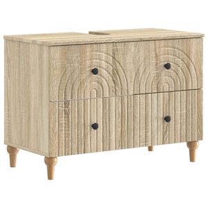 vidaXL Bathroom Sink Cabinet ALKMAAR Sonoma Oak 82 x 41x 59 cm