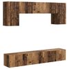 vidaXL TV Cabinet Set 4 pcs Old Wood Engineered Wood