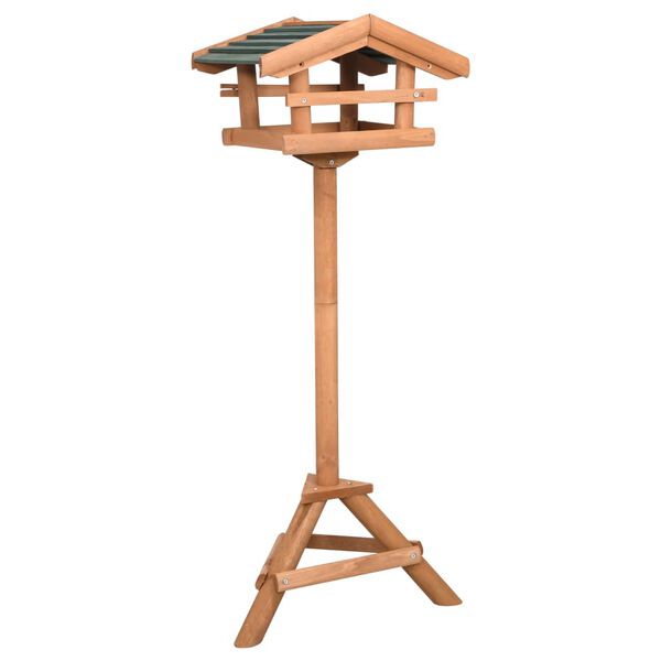 vidaXL Bird Feeder with Stand Firwood