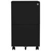 vidaXL Mobile File Cabinet Black 39x45x67 cm Steel
