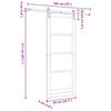 vidaXL Sliding Door ORKDAL Natural 83 x 211 cm