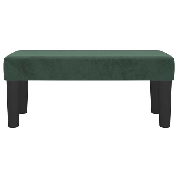 vidaXL Bench Dark Green 70 x 30 x 30 cm Velvet