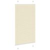 vidaXL Pleated Blind Cream 70x100 cm Fabric Width 69.4 cm Polyester