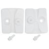 vidaXL Gazebo Weights 4 pcs PE White