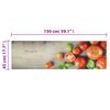 vidaXL Kitchen Rug Washable Tomatoes 45x150 cm Velvet