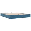 vidaXL Ottoman Bed Frame No Mattress Dark Blue 200x200 cm Velvet