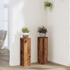 vidaXL Plant Stand 2pcs Old Wood 17x17x60 cm Engineered Wood