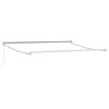 vidaXL Retractable Awning Anthracite and White 4.5x3 m Fabric&Aluminium