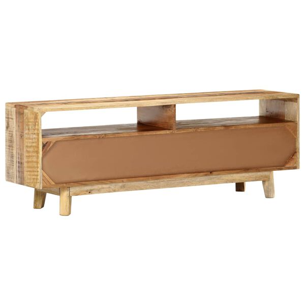 vidaXL TV Cabinet 130x30x45 cm Rough Mango Wood