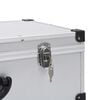 vidaXL CD Case for 80 CDs Aluminium ABS Silver