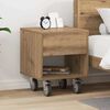 vidaXL Bedside Table Artisan Oak 40.5 x 40 x 48 cm Engineered Wood