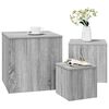 vidaXL Side Tables 3 pcs Grey Sonoma Engineered Wood