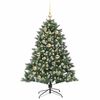 vidaXL Artificial Christmas Tree with 150 LEDs with Stand Green 120 cm