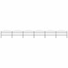 vidaXL Garden Fence with Spear Top Steel 1005x125 cm Black