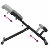 vidaXL Hyperextension Bench Black 101 x 70 x 71 cm Powder-coated steel