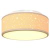 vidaXL Ceiling Lamp Taupe 30 x 13.5 cm Fabric