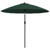 vidaXL Garden Parasol with Aluminium Pole 250 cm Green