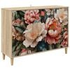 vidaXL Sideboard BORNE Sonoma 102 x 33 x 75 cm Engineered Wood