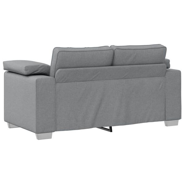 vidaXL Sofa Light Grey 160 x 77 x 82 cm Fabric