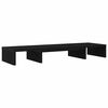 vidaXL Monitor Stand Riser Adjustable Black Oak 80x24x10.5 cm