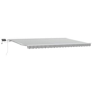 vidaXL Retractable Awning Anthracite and White 500 x 300 m