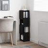 vidaXL Corner Cabinet Black Oak 25.5x25x102cm Engineered Wood