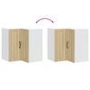 vidaXL Kitchen Wall Corner Cabinet Lucca Sonoma Oak Engineered Wood