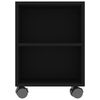 vidaXL TV Cabinet Black 120x35x48 cm Engineered Wood