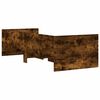 vidaXL Bed Frame with Drawers without Mattress Smoked Oak 90x200 cm
