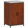 vidaXL Kitchen Storage Set with Shelf 2 pcs Rusty Weathering Steel
