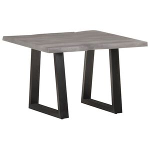 vidaXL Coffee Table | Grey | Solid Acacia wood | 60x60x40 cm | Industrial