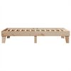 vidaXL Bed Frame without Mattress 75x190 cm Small Single Solid Wood Pine