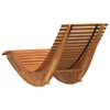 vidaXL Rocking Sun Loungers 2 pcs Brown 154 x 60 x 74 cm