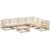 vidaXL Garden Sofa Set | Natural Pine | Solid Pine Wood | Large | Modular