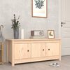 vidaXL Shoe Cabinet 110x38x45.5 cm Solid Wood Pine