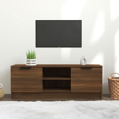 vidaXL TV Cabinet Brown Oak 102x35x36.5 cm Engineered Wood