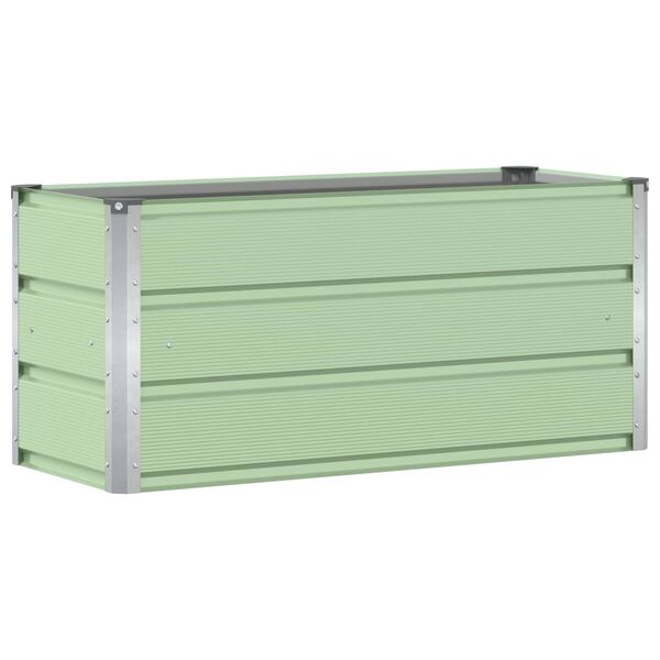 vidaXL Planter Green 100 x 40 x 45 cm Steel