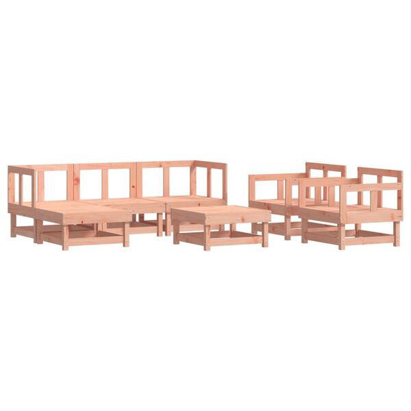 vidaXL 7 Piece Garden Lounge Set Solid Wood Douglas