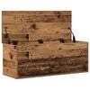 vidaXL Storage Box Old Wood 90 x 35 x 35 cm Engineered Wood