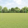 vidaXL Fence with Post Silver 1.2 x 50 m Steel