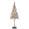 vidaXL Christmas Tree with 300 LEDs White 210 cm PE and Steel