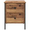 vidaXL Bedside Cabinet with Drawer Old wood 40 x 42 x 50 cm