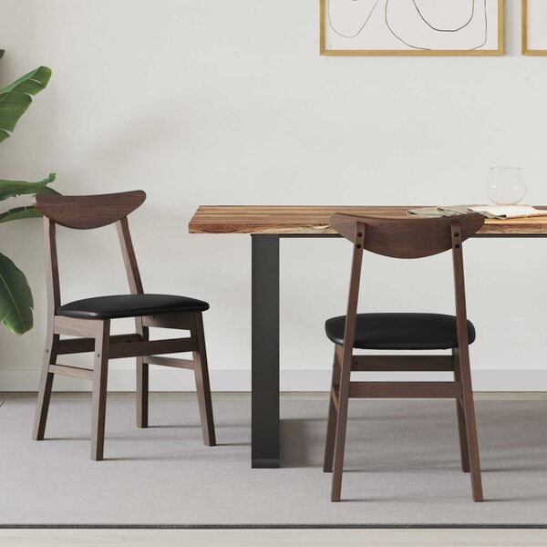 vidaXL Dining Chairs 2 pcs Light Brown 42 x 47.5 x 81 cm