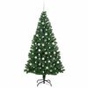 vidaXL Artificial Christmas Tree with 300 LEDs with Stand Green 210 cm