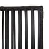 vidaXL Room Divider 3 Panels Black Poly Rattan